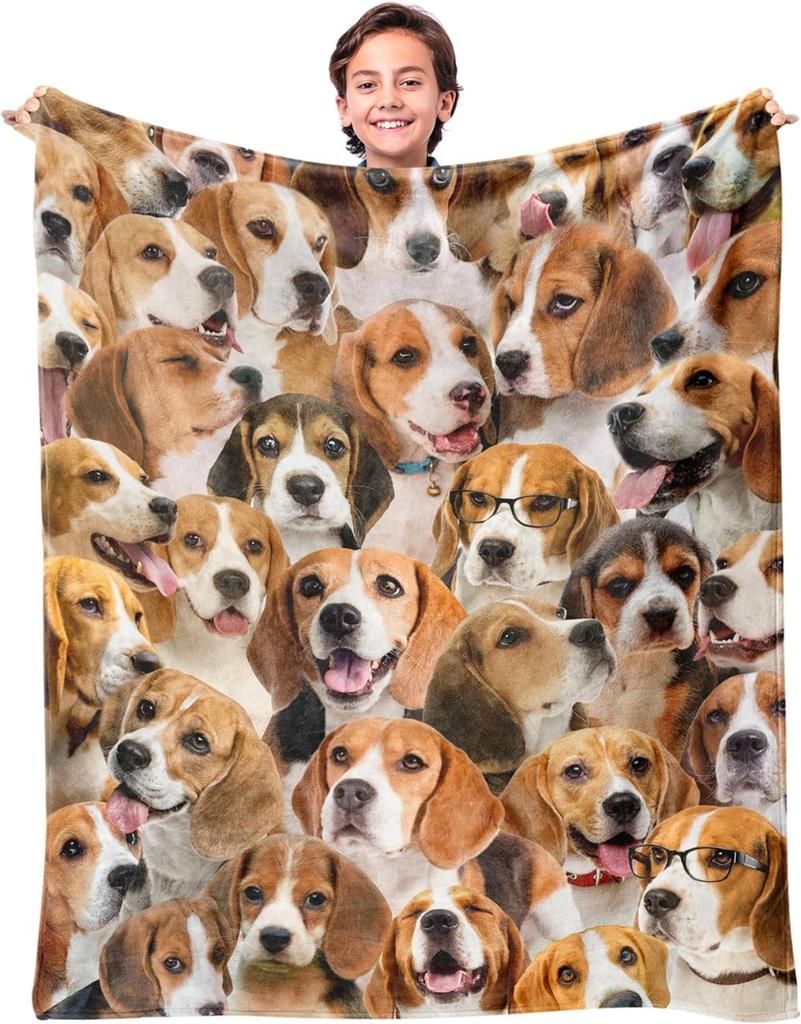 Labrador Dog 3D Printing Throw Blanket Gifts for Soft Sofa Bed for Teen Girls Boys