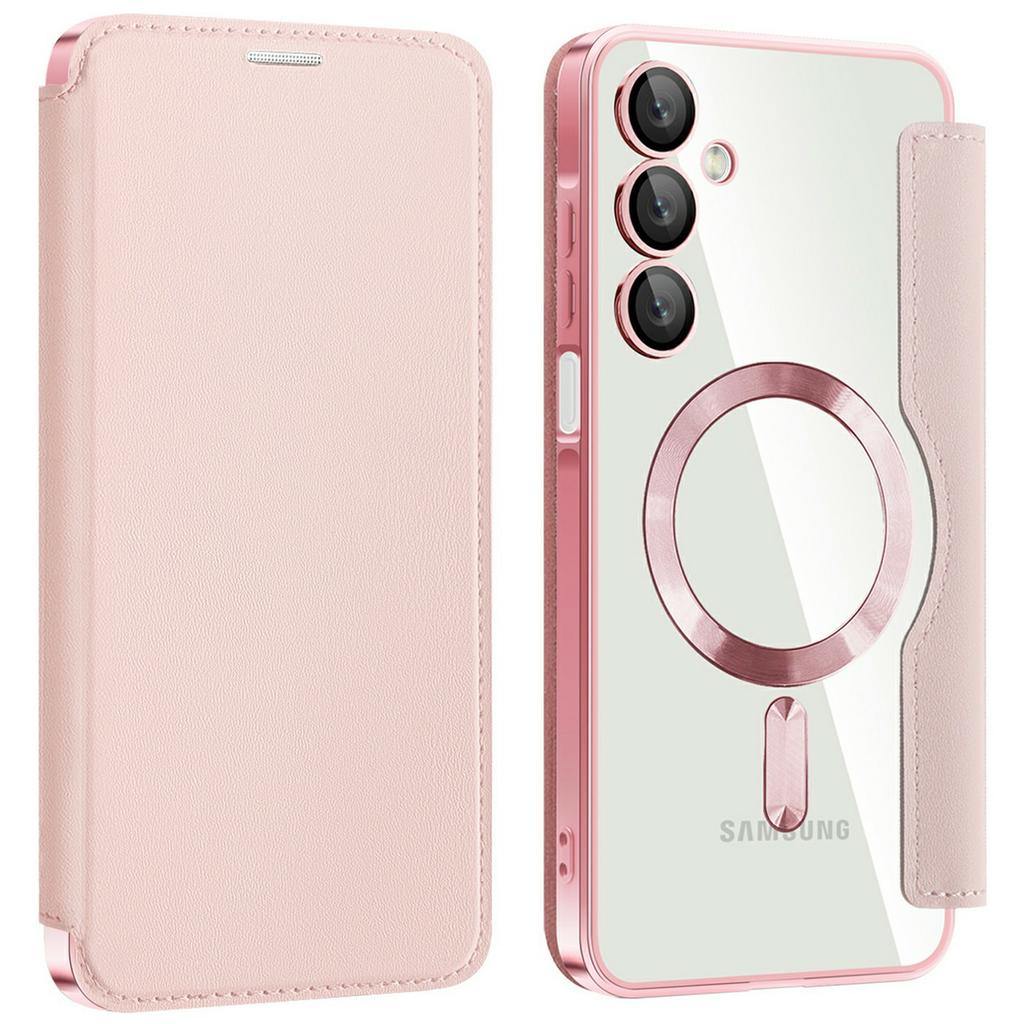 For Samsung Galaxy A16 4G/5G Case Compatible with MagSafe RFID Blocking Card Holder Leather Phone Cover