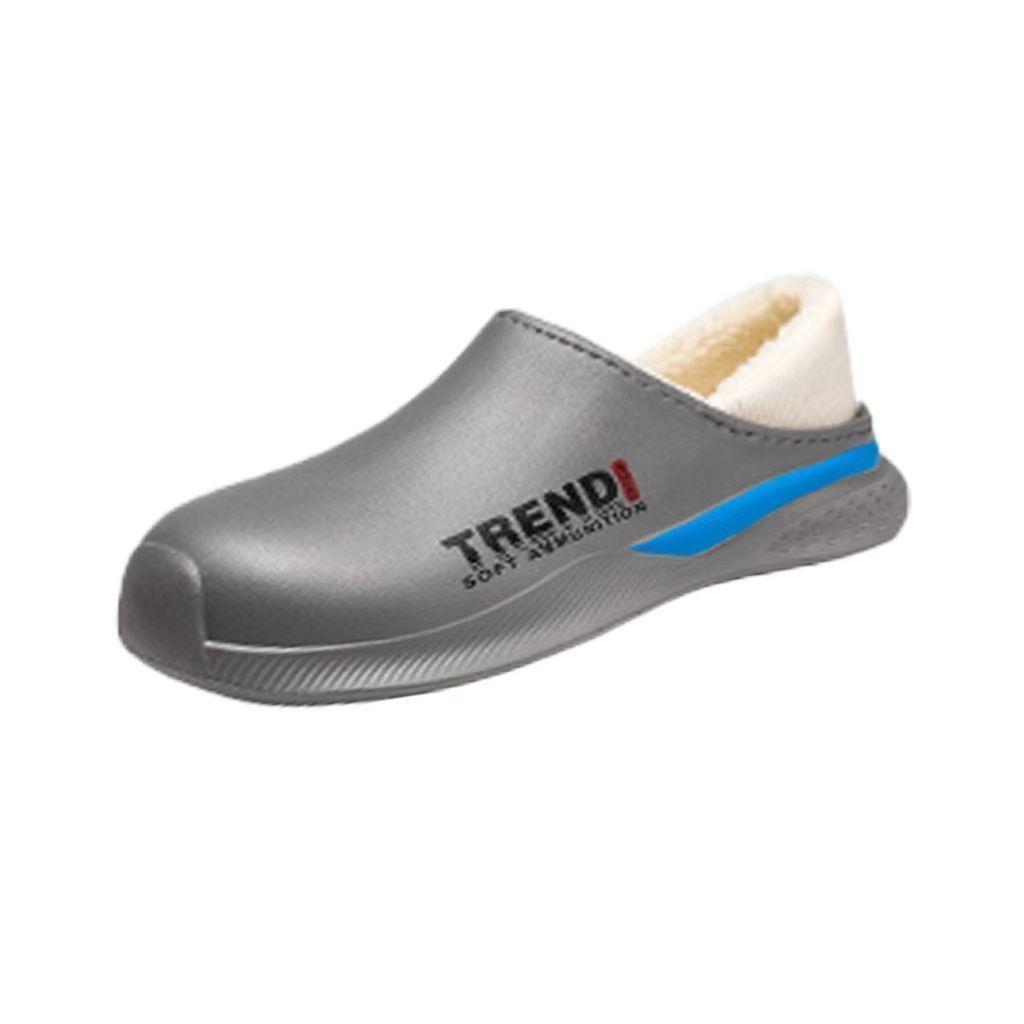 

Хлопковые тапочки зима 2025 новые милые домашние комнатные парные с утолщенной подошвой и пушистые тапочки 44-45 серый