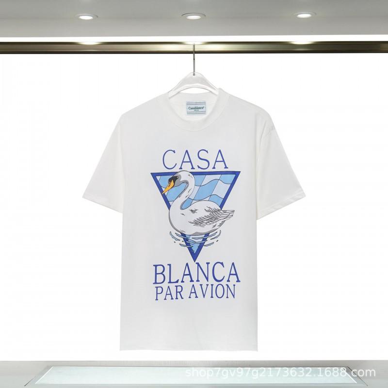 Casablanca Graphic T-Shirt Teen Boys Short Sleeve Loose Fit 2025
