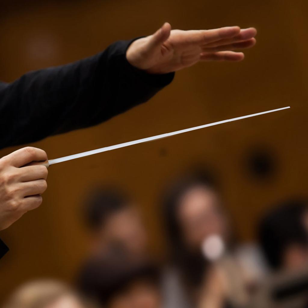 Music Baton Professional Orchestra Conductor Baton Concert Conducting Stick with Handle(Yellow)