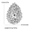 Luxury Rhinestone Crystal Gem Brooches for Women Unisex Creativity Pins Banquets Party Backpack Gifts Jewelry Accessories