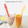 1 Set Silicone Straw Heat-resistant Reusable Cartoon Straws Eco-friendly Food-grade Drinking Water Straw for Kids