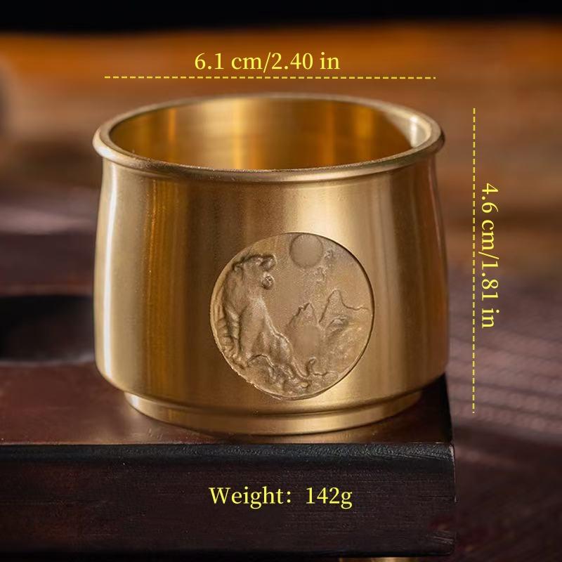 Pure Copper Bowl Mini Vodka Liqueur Cup,Spirits Chalice Cup Retro Wine Tea Whiskey Cups Buddhist Bowl Home's Gift Decorative