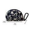Cute Embroidery Storage Bag Flower Ethnic Coin Purse Cotton Linen Card Holder Small Cosmetic Bag Student