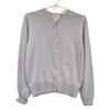 Celine 82H5061 Light Gray Cashmere Silk Ensemble Knit Cardigan Tops 40 Light grayUsed