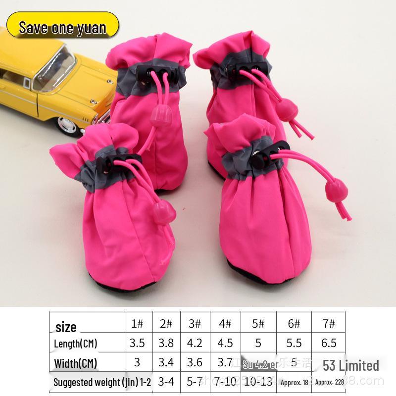 Anti-Drop Soft Sole Dog Shoes for Small & Medium Dogs - Secure Fit for Spring & Autumn