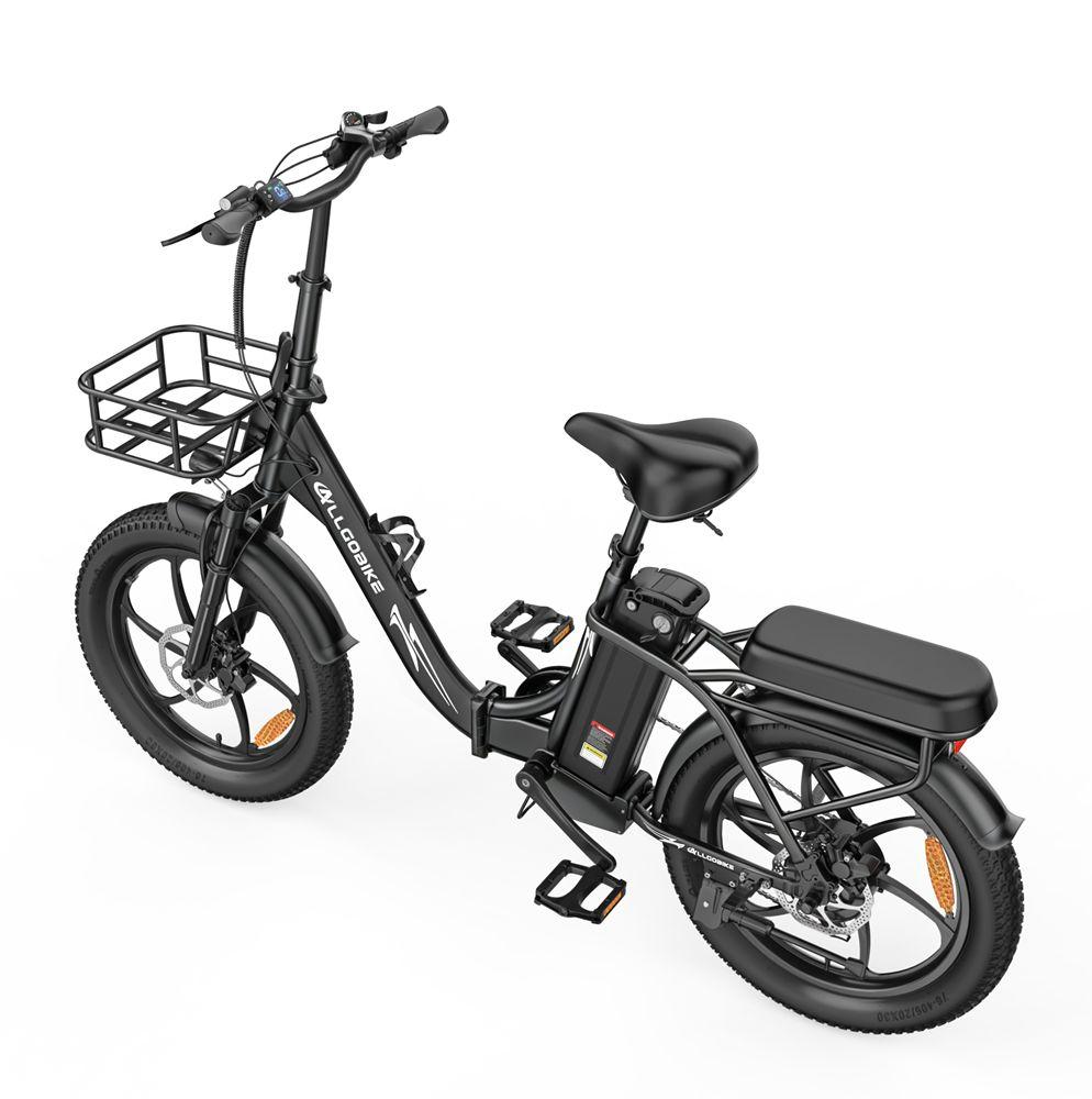 Allgobike AC20 Elektrische Fiets 250W Motor 20" Band Stadsverkeer Elektrische Fiets 48V 20Ah LED Display Maximaal Bereik 60Km 7 Versnellingen Maximaal Laadvermogen 120Kg