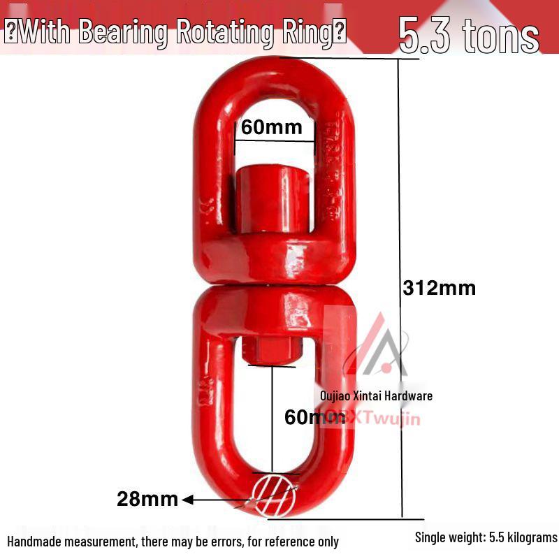 Anel de Levantar Giratório Universal 360° com Rotação Completa