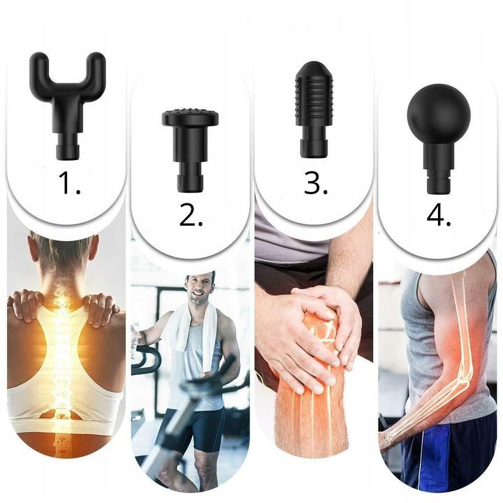 Pistolet Do Masażu Ciała Masażer Mocny Massage Gun