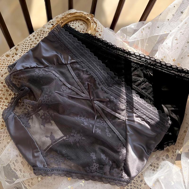 Women's Lace Tummy Control Panties - Soft, Lightweight, Breathable with Cotton Crotch