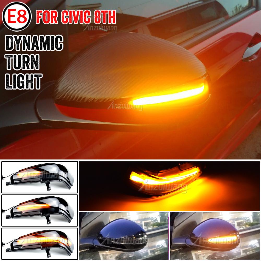 Rearview Mirror LED Sequential Turn Signal Lights for Honda Civic Mk8 (2006-2011) Models