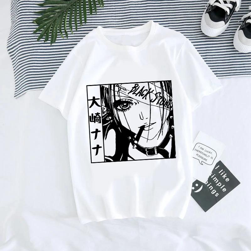 ZX TEE Nana Anime T-Shirt Nana Anime Shirt Nana Osaki Manga Charakter Shirt BLACK STONES Merchandise Japanisches Anime Charakter Print T-Shirt