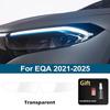 2Pcs Pre-Cut For Mercedes Benz EQA EQB EQC Car Clear PPF TPU Sticker Transparent Black Headlight Protective Film Accessories
