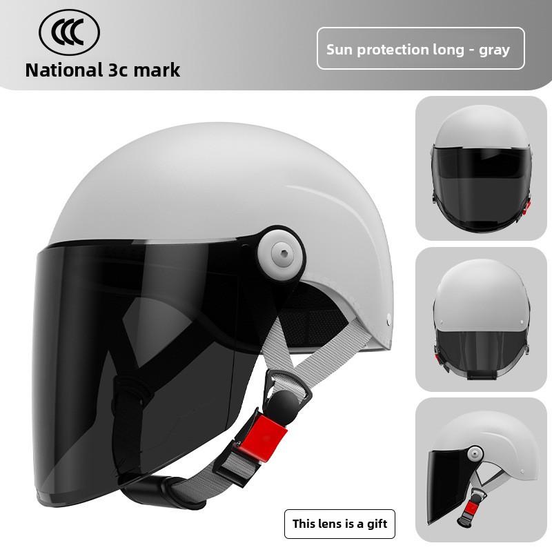 Electric Car Helmet Men and Women Cute Half Helmet