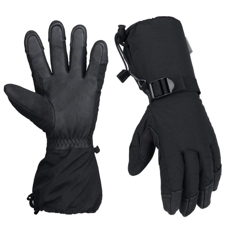 Premium Leather Ski Gloves Winter Warm Windproof Waterproof Adult Snow Sport Skiing Cycling