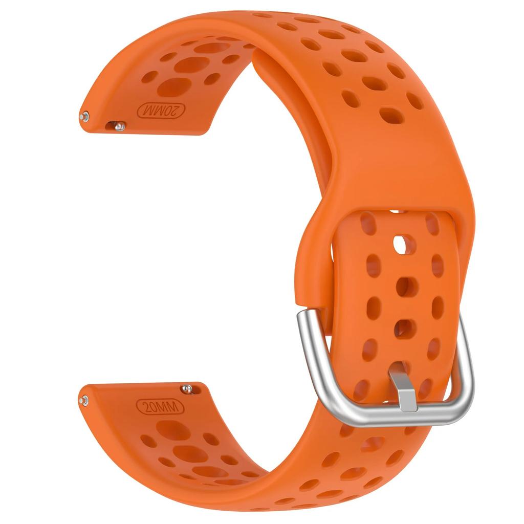 20mm Silicone Strap for Amazfit Active 2 Official Replaceable Wristband for Amazfit GTS 4 Mini 3/Samsung Galaxy Watch 7 6 5 Band