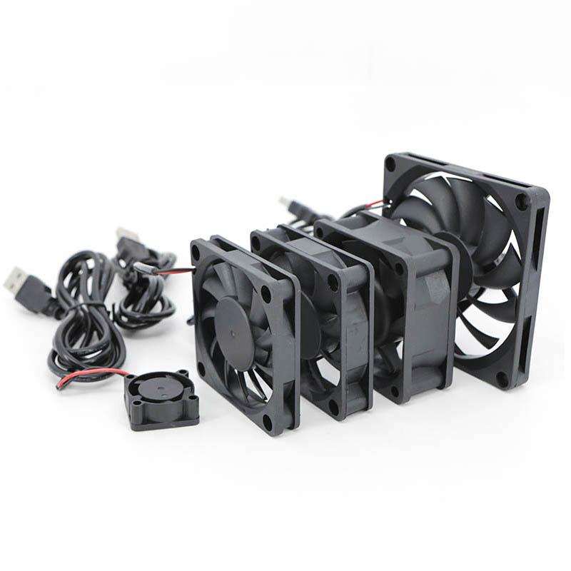 DC 5v USB 2510 8010 6010 6015 6025 6CM 8CM 60x60x25mm 80x80x10mm Power Cooling Case Fan For Receiver DVR Xbox Router