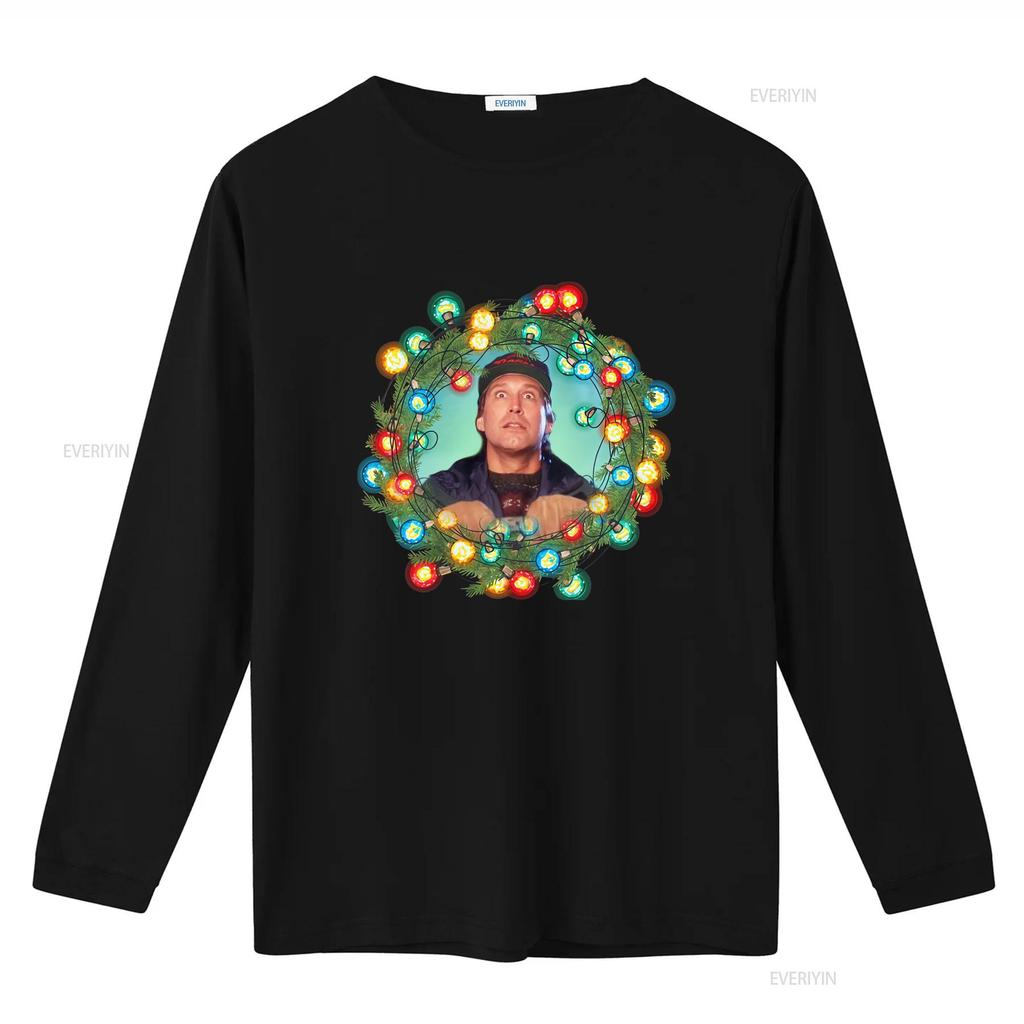 Christmas Lights Funny Holiday T Shirt Festive Xmas Clark Griswold Design S 5XL vintage Washed homme fashion