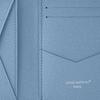 Louis Vuitton Pocket Organizer Logo Flap Closure Monogram Coated Canvas Taiga Leather Wallet Men Wallet Sky-Blue M14112