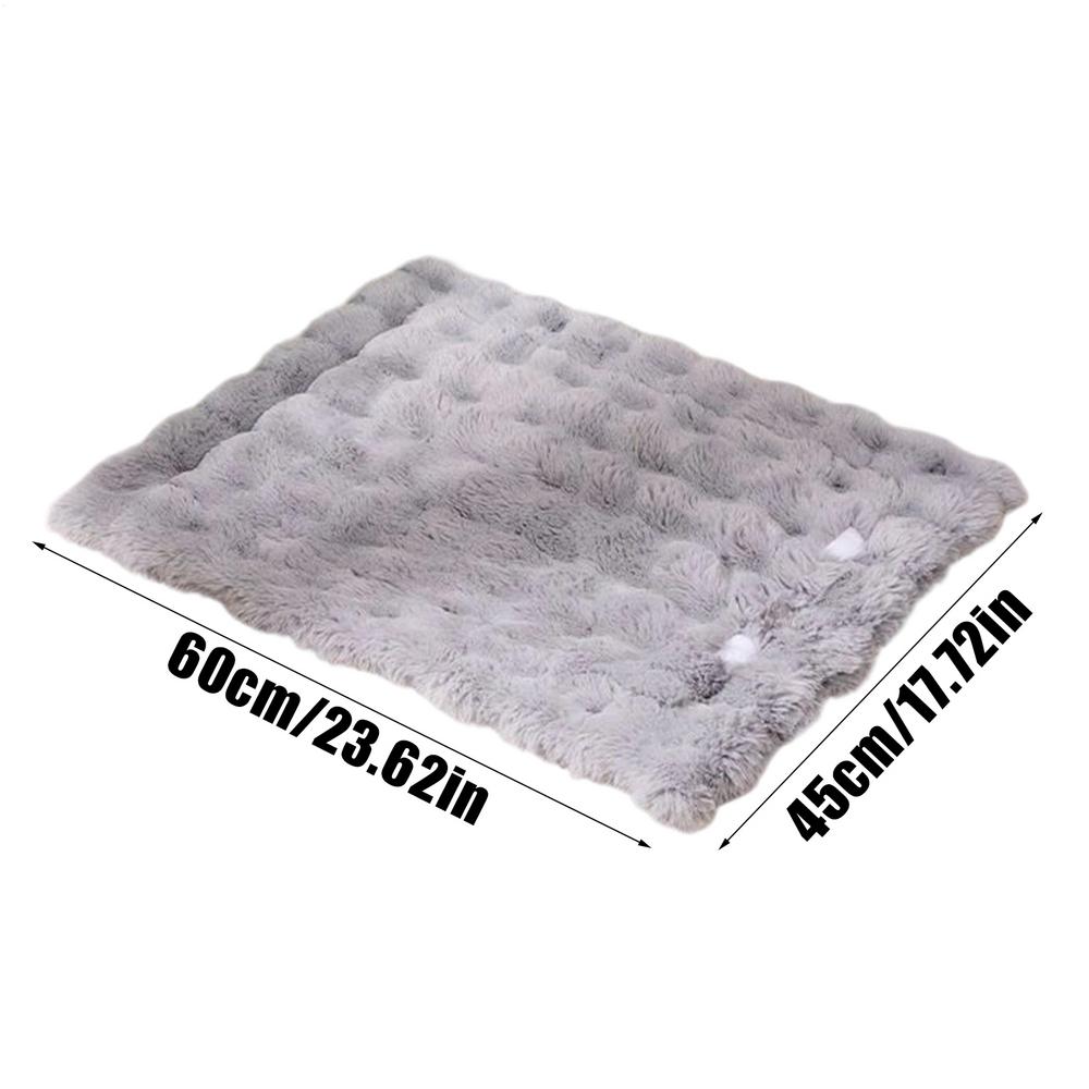 Cat Sleeping Mat with Detachable Pillow Washable winter Warming Sleeping Pad Pet Supplies for Indoor Puppy Kitten
