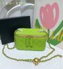 Rhombus chain bag 2024 new sheepskin box bag genuine leather women's bag mini lipstick bag shoulder messenger bag