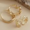 Retro Punk Exaggerated Open Finger Rings for Women Men Geometric Gold Silver Color Knuckle Joint Ring Set 2025 New Jewelry Accessories