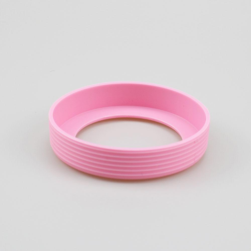 

Silicone world 7.8CM Silicone Cup Sleeve Water Cup Mat Sheath Bottom Ring Wear Resistant Shatter Resistant Bottom Cover Coaster розовый