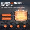 VEVOR Smokeless Fire Pit Stove Bonfire 40 Cm Dia Wood Burning Stainless Steel