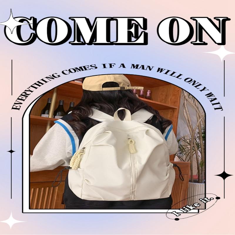 Large Capacity Schoolbag Male And Female High School College Students Simple Leisure Sports Backpack  Travel Backpack
