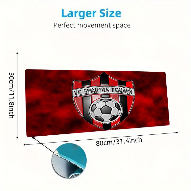 FC Spartak Trnava Mouse Pad, Large Gaming Desk Mat, Non-slip XXL Mousepad for Laptop & Tablet, Mini PC Playmat with Stitched Edges