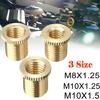 Gear Shift Knob Thread Adapter Nut Insert Kit M10x1.25 M10x1.5 M8x1.25 Universal Car Gear Shift Knob Head Thread Adapter Kit