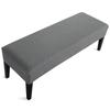 Jacquard Piano Chair Cover Stretch Jacquard Dining Bench Covers Rectangular Solid Color Thickened Stool Seat Cover 1PC