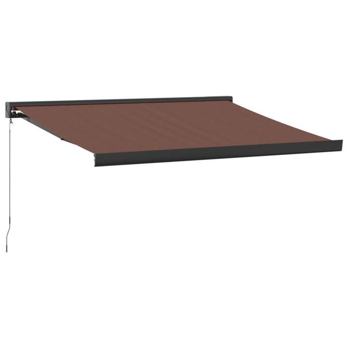 VidaXL Manual Retractable Awning Brown 300x250 Cm 3215723