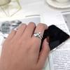 Vintage old Mickey Mouse open ring cartoon combination ring adjustable student tide