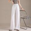 RAIN.CUN Women's Premium Linen Drawstring Wide-Leg Pants