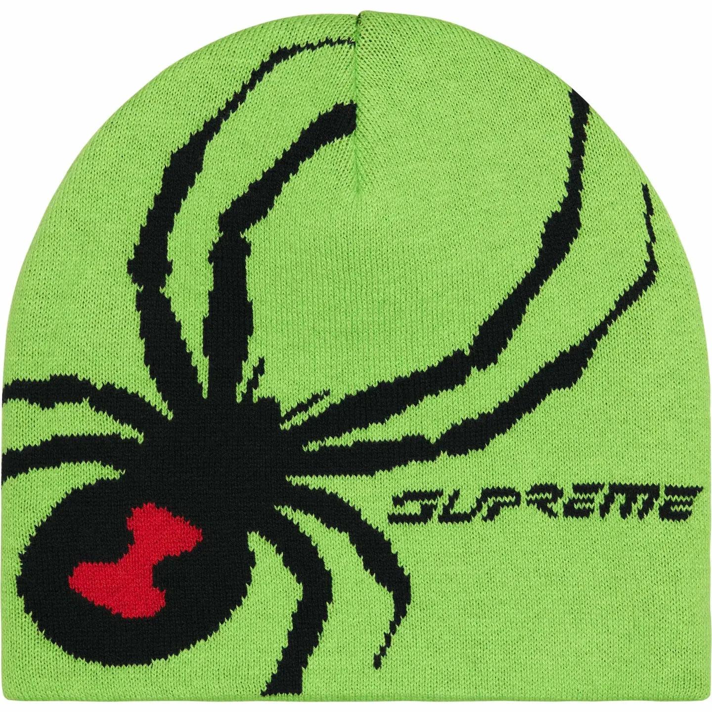 Supreme Spyder Beanie Green One-Size