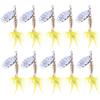 4GLightweight8CMMetal Sequin Feather Fish Hook10Packaged Lure Fishing Bait Fishing Gear Supplies