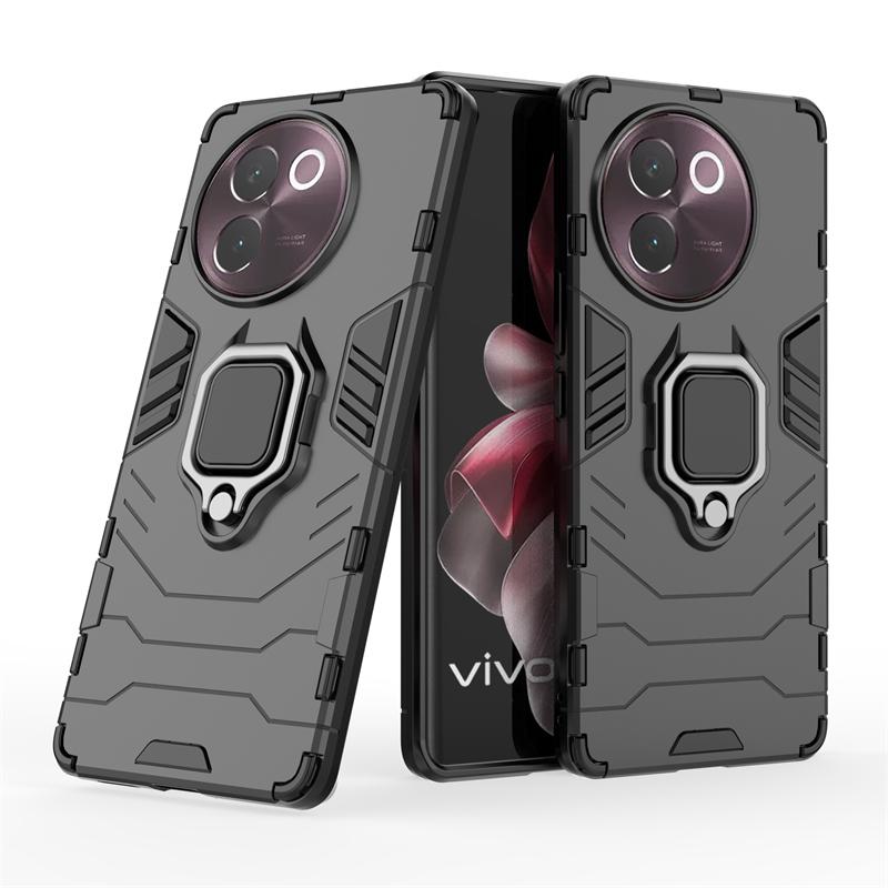 Pro Vivo V40 Lite Pouzdro Kryt Vivo V40 Lite Capas Armor PC Nárazuvzdorný Plný Držák Prsten Magnetický Kryt Pro Vivo V40 Lite 5G Fundas