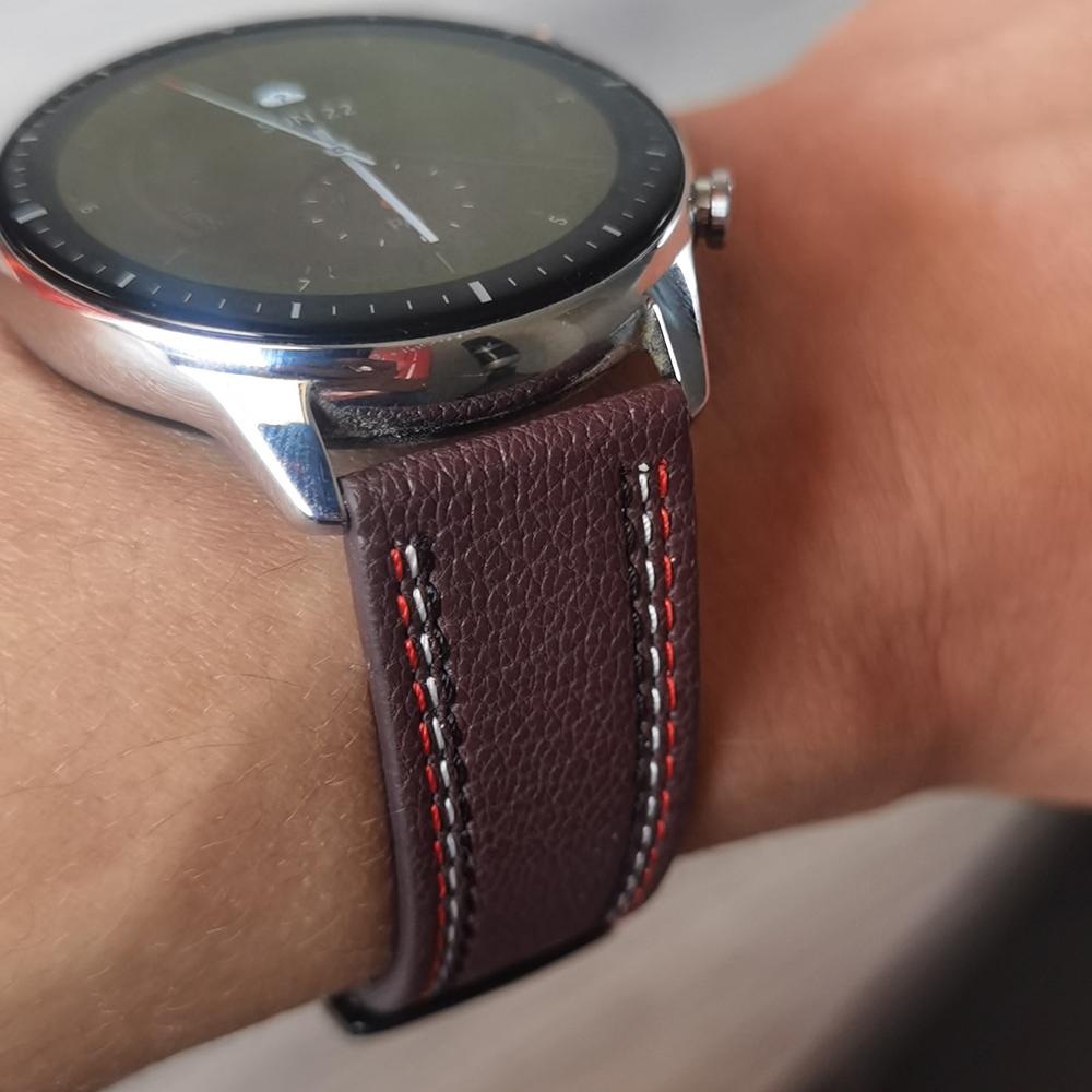 Leather Watchband Bracelet For Huawei GT3 Watch Strap GT 3 2/GT2 Pro 42mm 46mm Correa Smartwatch 20 22mm Replacement Bands