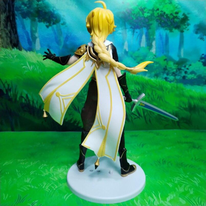 New 18cm Anime Genshin Impact Figure Barbara Aether Lumine Pvc Action Figure Collectible Decoration Collection Doll Toys