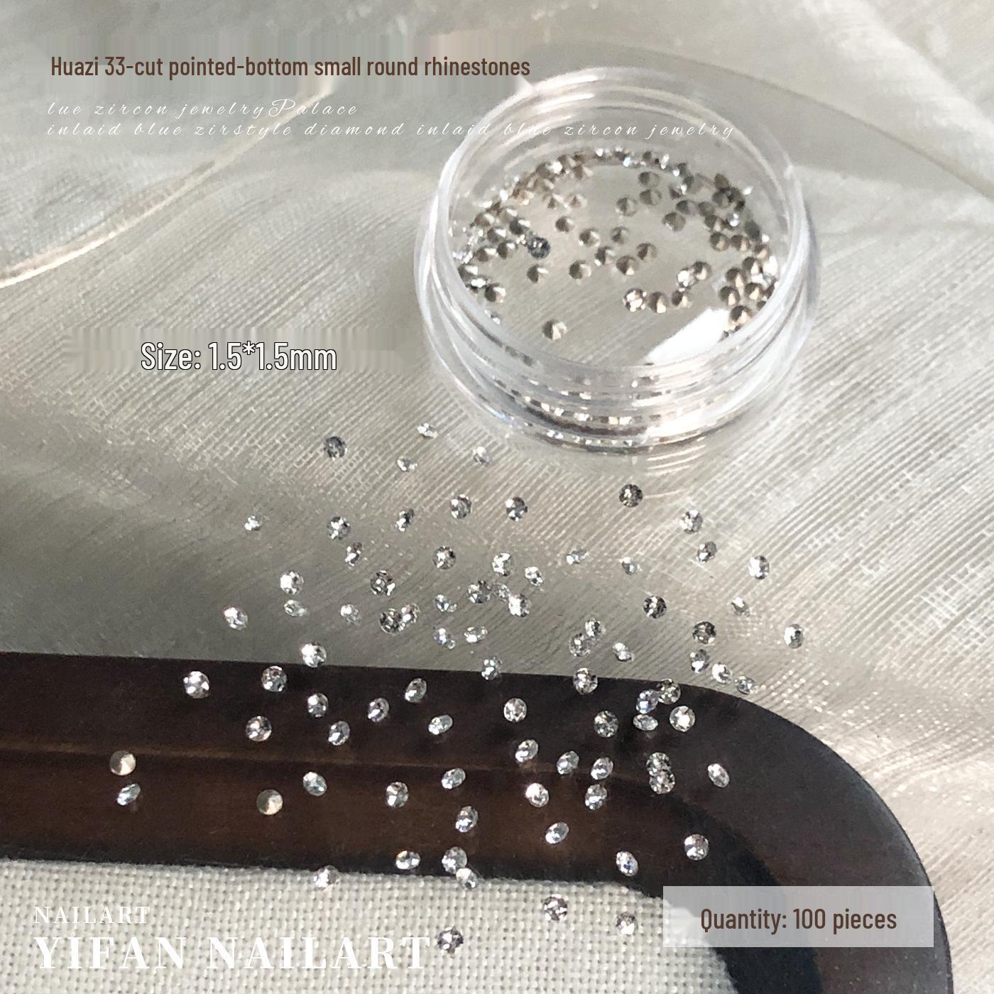 

Flashy Hua Zi 33-Cut Multi-Faceted Crystal Nail Art Drill Accessories