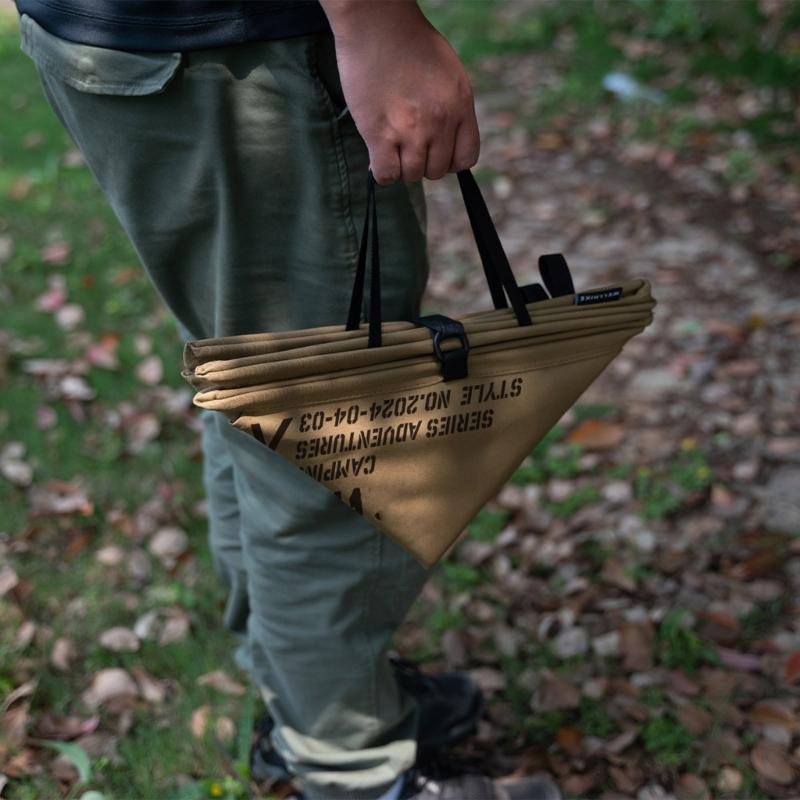 Folding Camping Trash Can Garden Garbage Bag Reusable Yard Waste Bag Portable Garbage Bin Container Sundries Box