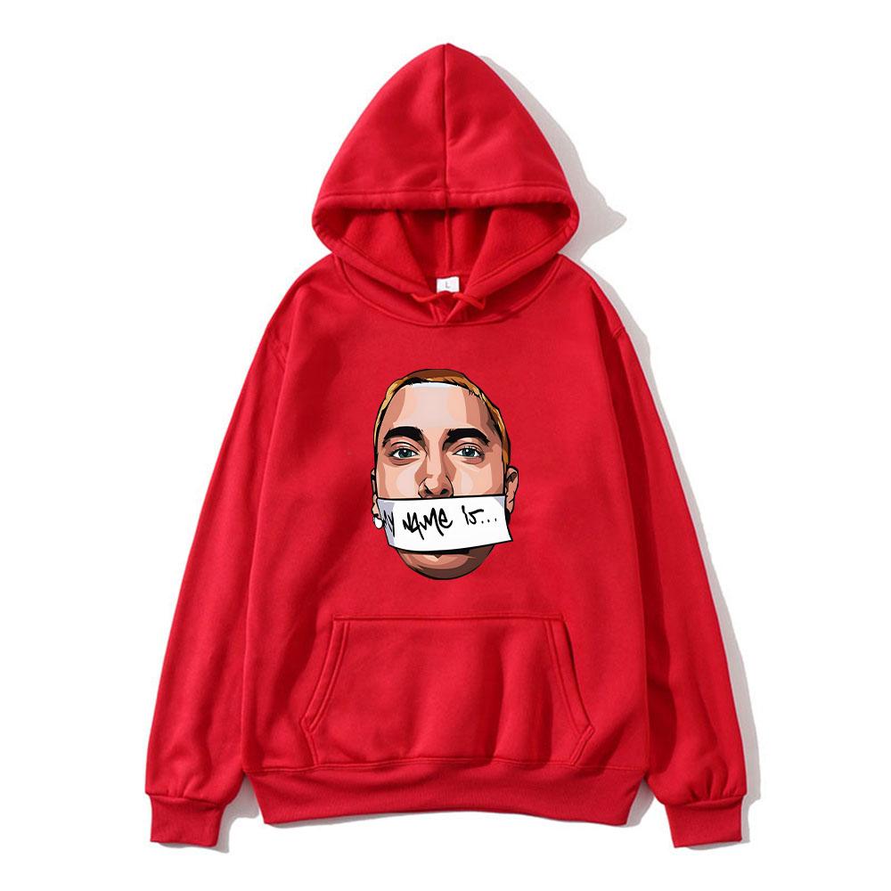 Eminem Mikina Funko Pop Rapper Mikina s dlouhým rukávem pro fleecový grafický potisk Oblečení Ropa Hombre Pulovry s kapucí