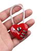 Suitcase Cute Digits Password Shaped Red Wedding Mini Digital Lock Lock Love Heart Lock Padlock