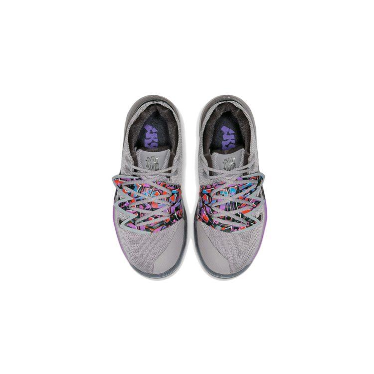 Nike Kyrie 5 Graffiti Irving 5 Mid top Children's Basketball Shoes Gray Purple Children Aged 3 7 Years Old AQ2458-001