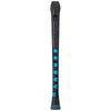 Nuvo Plastic Recorder Soprano German System Silicone Key N320RDBBL Black Blue