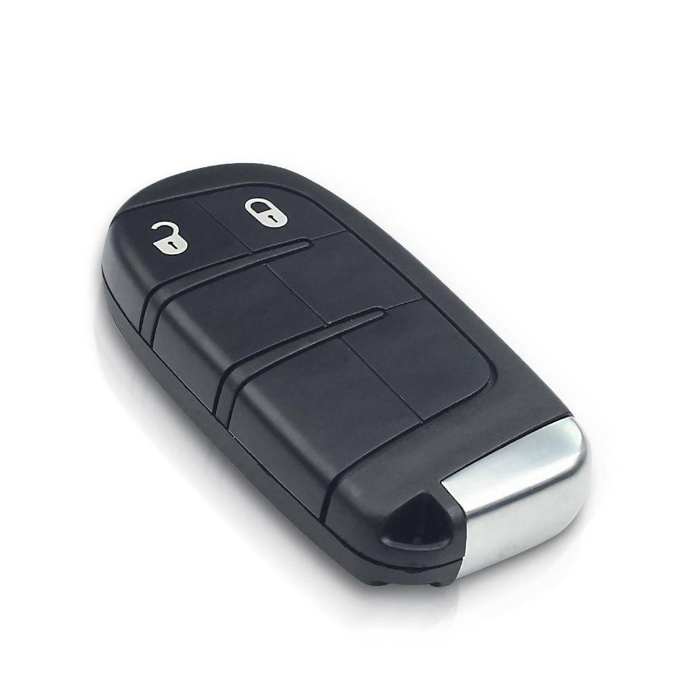 Car Key Shell For Chrysler Jeep Compass Renegade Cherokee Smart Remote Key Fob Case 2/3/4/5 Button Emergency Insert Blade