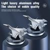 Rotating Airplane Solar Powered Car Perfume Ornament Interior Decoration Solid Aromatherapy Light Fragrance Luxury Car Decor