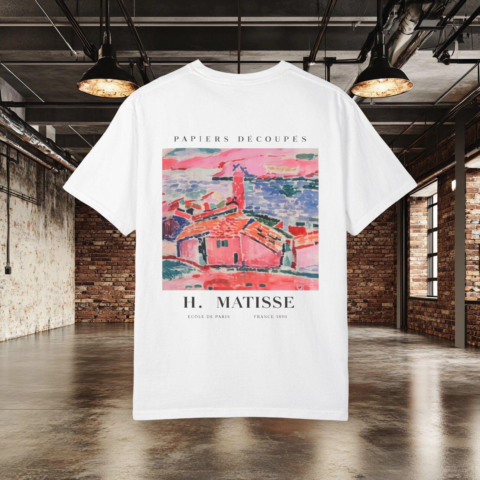 Henri Matisse Seaside ArT shirt, Coastal Landscape Tee, Museum Inspired Graphic T shirt, Modern ArT shirt, Famous Artist Gift XL